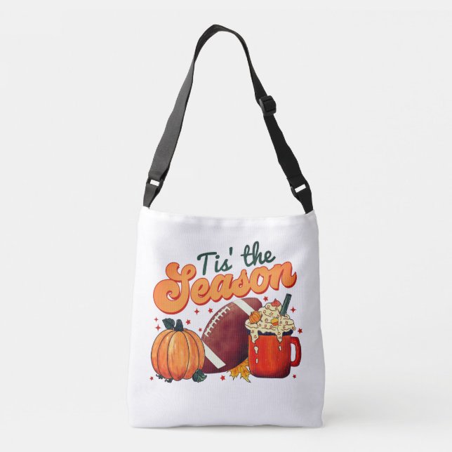 Bolso Cruzado Esta es la temporada de las calabazas otoñales y e (Reverso)