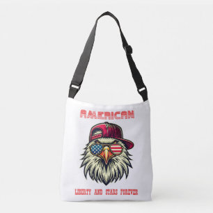 Bolso Cruzado Estados Unidos Bandera Guay Bald Eagle Tote de Est