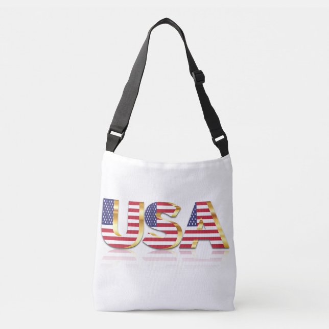 Bolso Cruzado Estados Unidos - Estados Unidos - Bandera - Patrió (Anverso)