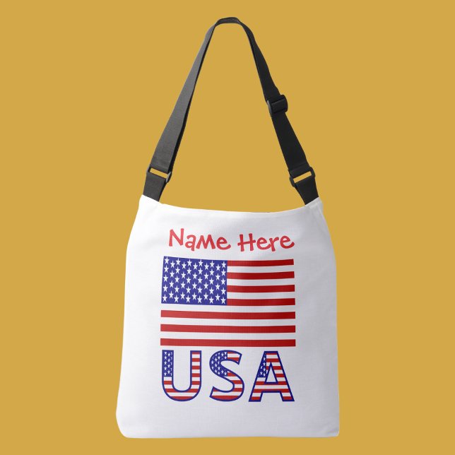 Bolso Cruzado Estados Unidos Estados Unidos Bandera Roja Persona (Subido por el creador)