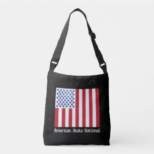 Bolso Cruzado Estadounidense Nacional con bandera