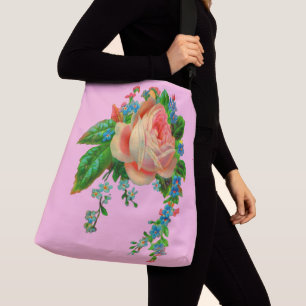 Bolso Cruzado estampa floral victoriana