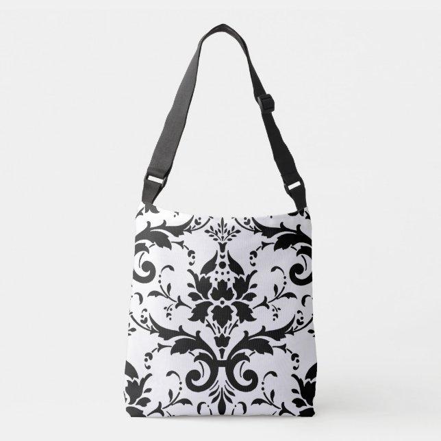 Bolso Cruzado Estampado de flores del damasco (Anverso)