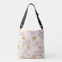 Estampado de flores rosadas dispersas entre salpic