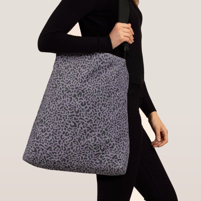 Bolso Cruzado Estampado de leopardo (oscuro) (Detalle)