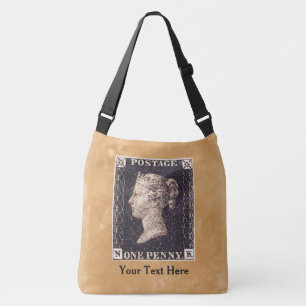 Bolso Cruzado Estampilla Penny Black Postage