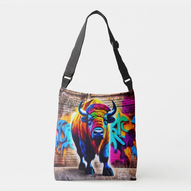 Bolso Cruzado Estilo de graffiti de veneno (Anverso)