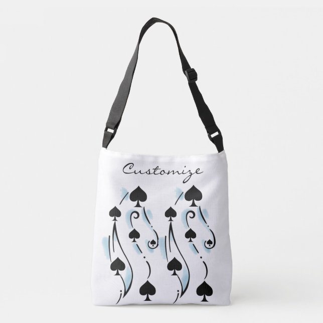 Bolso Cruzado Estilo de tatuaje de espadas negras Thunder_Cove (Reverso)