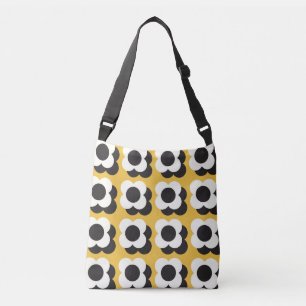 Bolso Cruzado Estilo escandinavo, patrón floral vintage