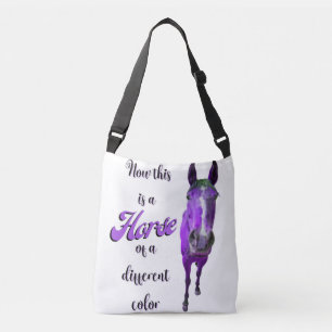 Bolso Cruzado Esto Es Un Caballo De Un Color Púrpura Diferente