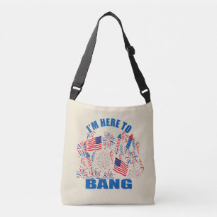Bolso Cruzado Estoy aquí para hacer brotar divertido el 4 de jul
