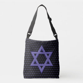 Bolso Cruzado Estrella de David morada perfecta