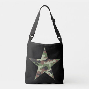 Bolso Cruzado Estrella militar de camuflaje