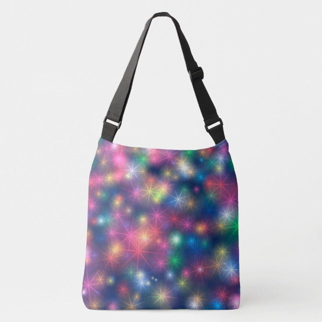 Bolso Cruzado Estrellas multicolores (Anverso)