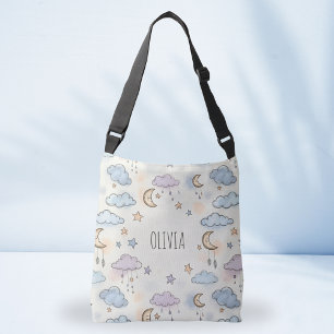 Bolso Cruzado Estrellas soñadoras, lunas y nubes esponjosas