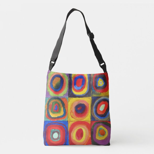 Bolso Cruzado Estudio de color de Wassily Kandinsky (Reverso)
