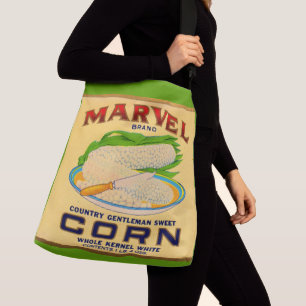 Bolso Cruzado Etiqueta de maíz enlatado de Marvel en los años 30