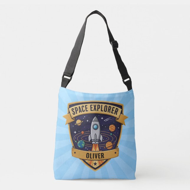 Bolso Cruzado Explorador de espacio futuro (Anverso)