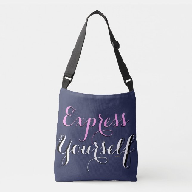 Bolso Cruzado Express Yourself Graphics Art (Anverso)
