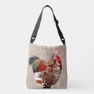 Bolso Cruzado Extrovertido de gallos,