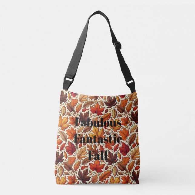 Bolso Cruzado Fabulosas hojas de otoño (Anverso)