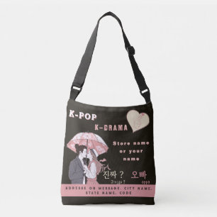 Bolso Cruzado Fandom de K-pop y K-drama, ventiladores personaliz