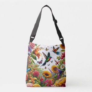 Bolso Cruzado Fantasía de vuelo floral