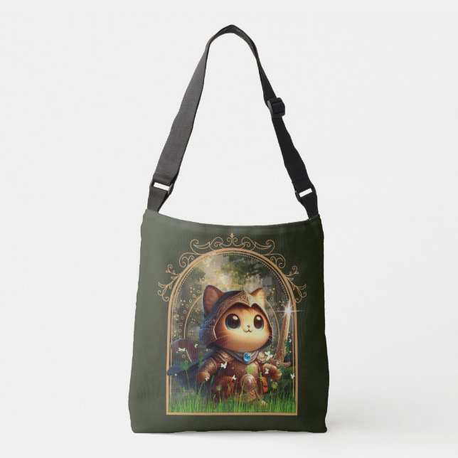 Bolso Cruzado Fantasía felina (Anverso)