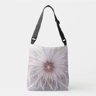 Bolso Cruzado Fantasía floral, resumen Flor pastel moderna