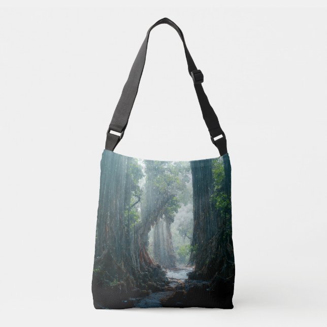 Bolso Cruzado Fantasía Misterioso Bosque CG ART (Anverso)