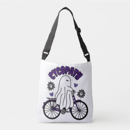 Bolso Cruzado Fantasma de Cycopath Halloween en bicicleta morada