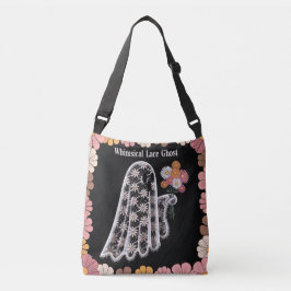 Bolso Cruzado Fantasma de encaje caprichoso Ilustracion floral