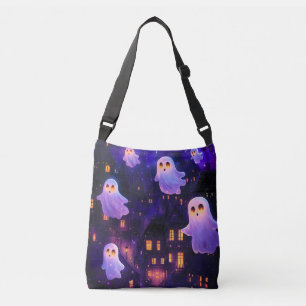 Bolso Cruzado Fantasmas voladores de la medianoche de Halloween 
