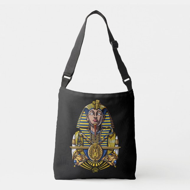 Bolso Cruzado Faraón egipcio Tutankhamun King Tut (Anverso)