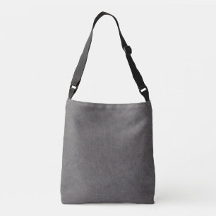 Bolso Cruzado Faux Gray Leather
