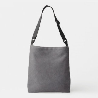 Bolso Cruzado Faux Gray Leather