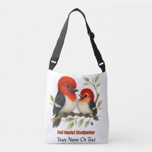 Bolso Cruzado Feisty Red Woodpecker