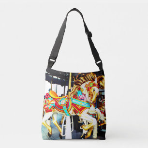 Bolso Cruzado Felices caprichosos van caballo del carrusel de la
