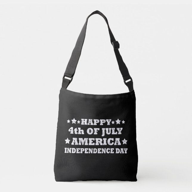 Bolso Cruzado Feliz 4 de julio de América (Anverso)