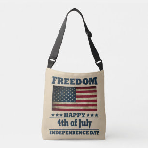 Bolso Cruzado Feliz 4 de julio, día de la independencia