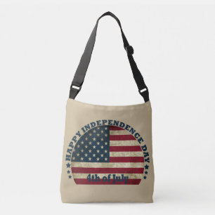 Bolso Cruzado Feliz 4 de julio, día de la independencia