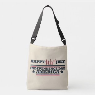 Bolso Cruzado Feliz 4 de julio, Día de la Independencia de Estad
