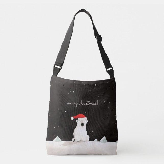 Bolso Cruzado ¡Feliz Navidad Oso Polar! (Anverso)