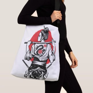 Bolso Cruzado Female Samurai Warrior – Dragon Rose Tattoo Japane