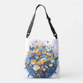 Bolso Cruzado Festival de Flores y Mariposas