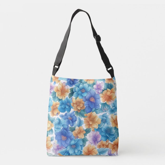 Bolso Cruzado Fiesta floral (Reverso)