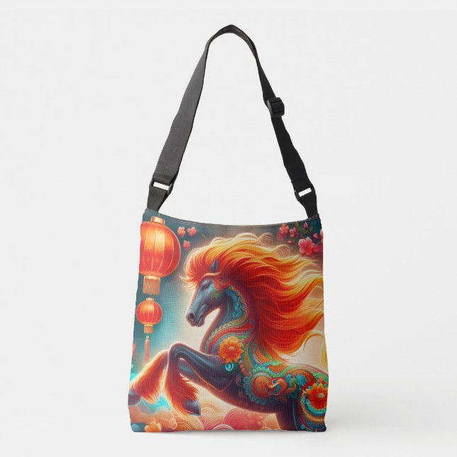 Bolso Cruzado Fire Horse (Anverso)