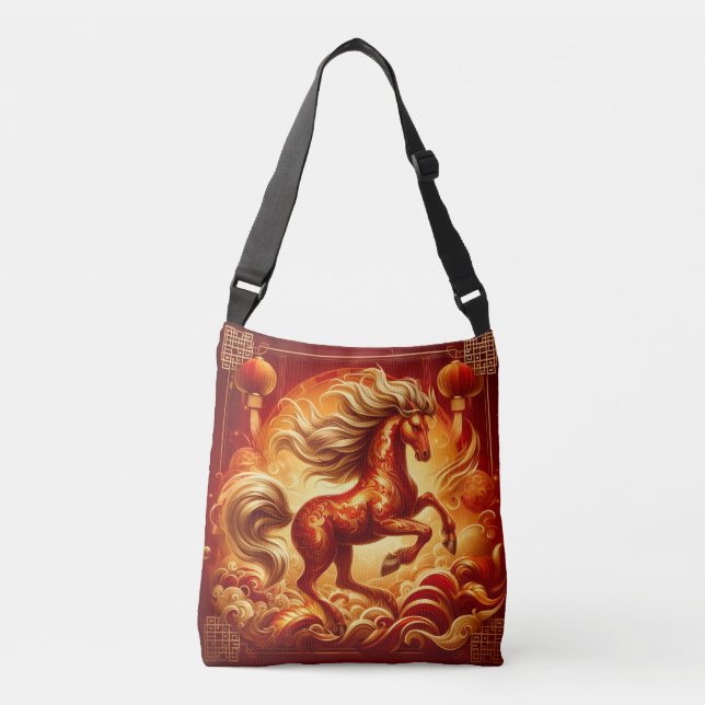 Bolso Cruzado Fire Horse  (Anverso)