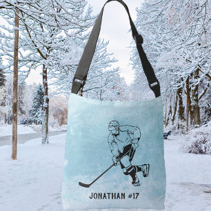 Bolso Cruzado Firma del jugador del equipo de hockey sobre hielo