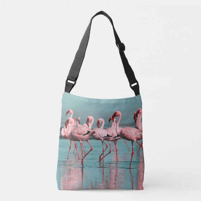 Bolso Cruzado Flamencos de África salvaje (Anverso)